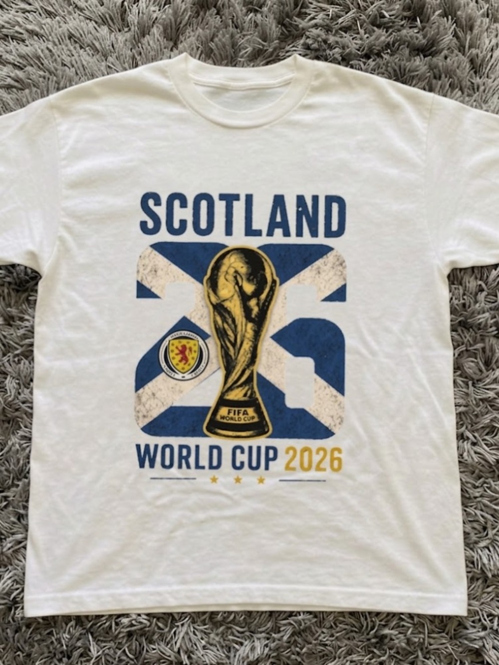 Scotland World Cup 2026 White Graphic Tee